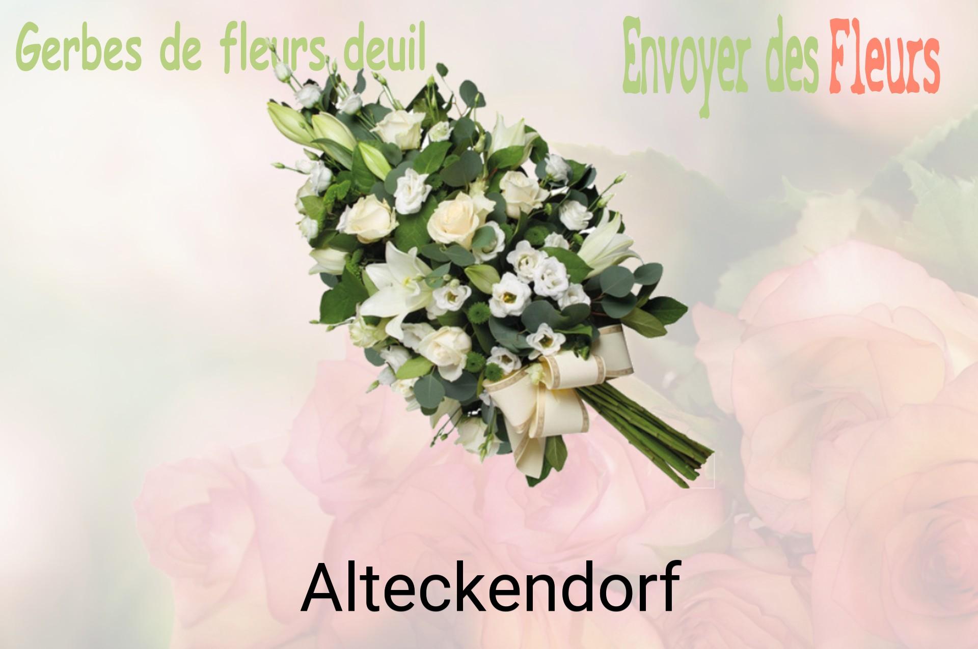 Gerbe de fleurs de deuil livrée à Alteckendorf